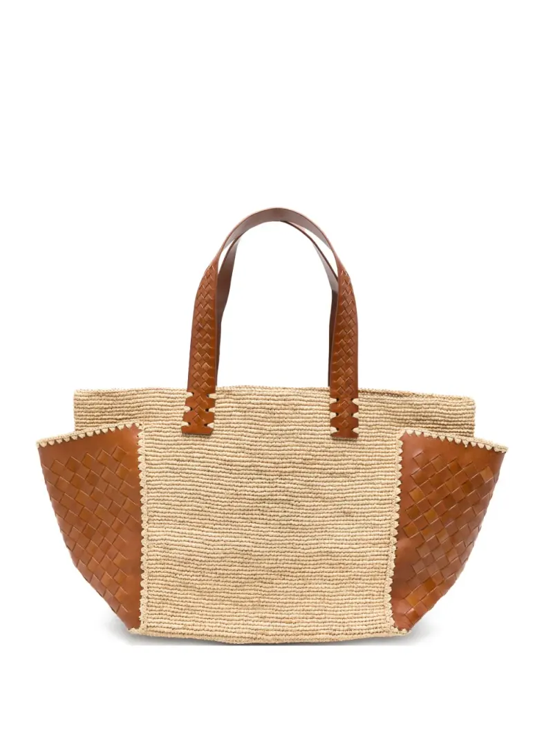 Dragon Diffusion x Sovani gewebter Tote Bag in Nude