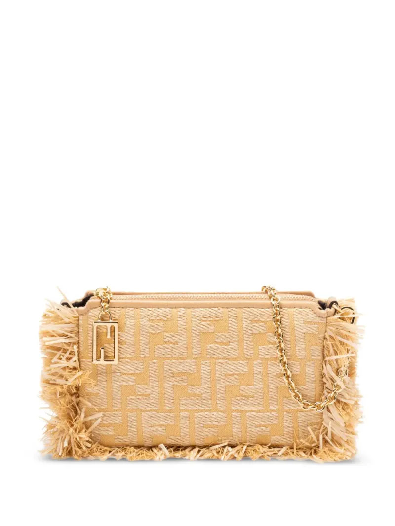 Fendi Baguette Clutch mit Fransendetail