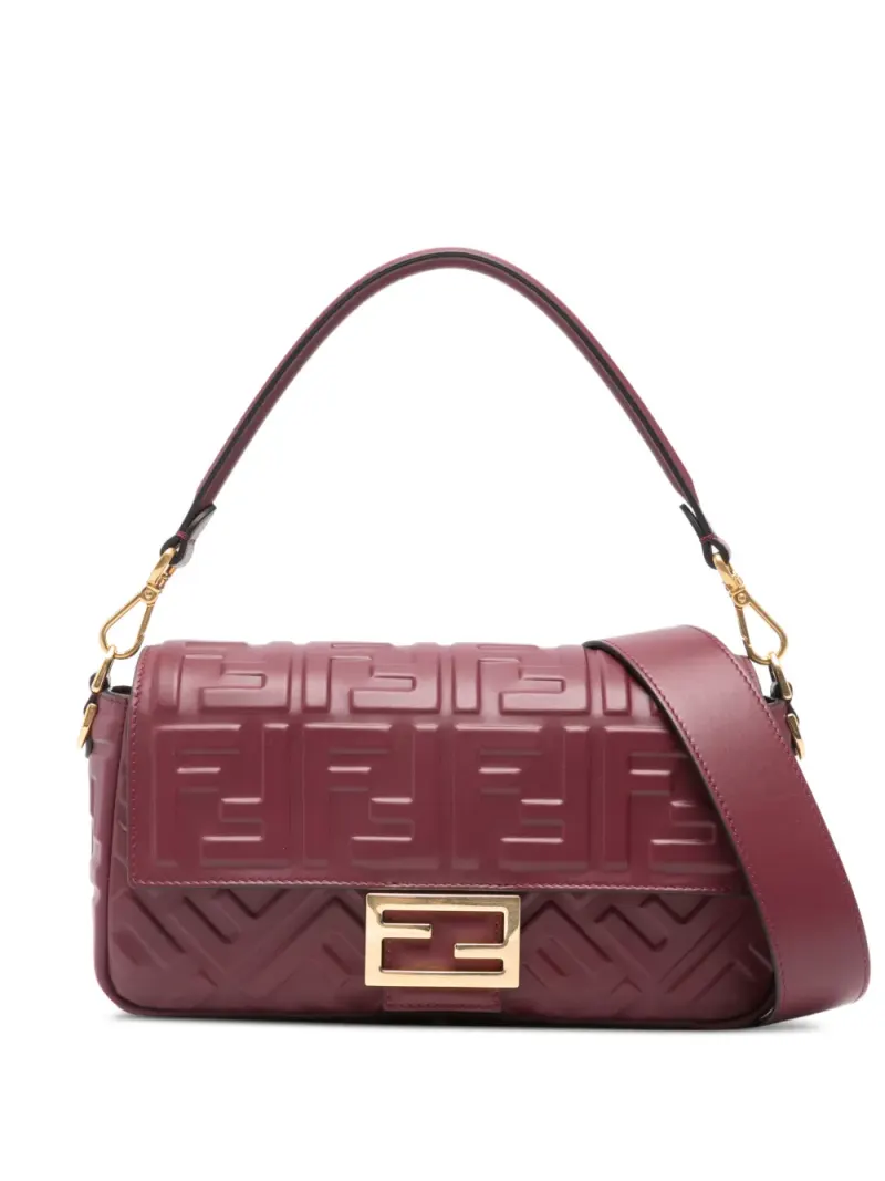 Fendi Baguette Schultertasche in Rot