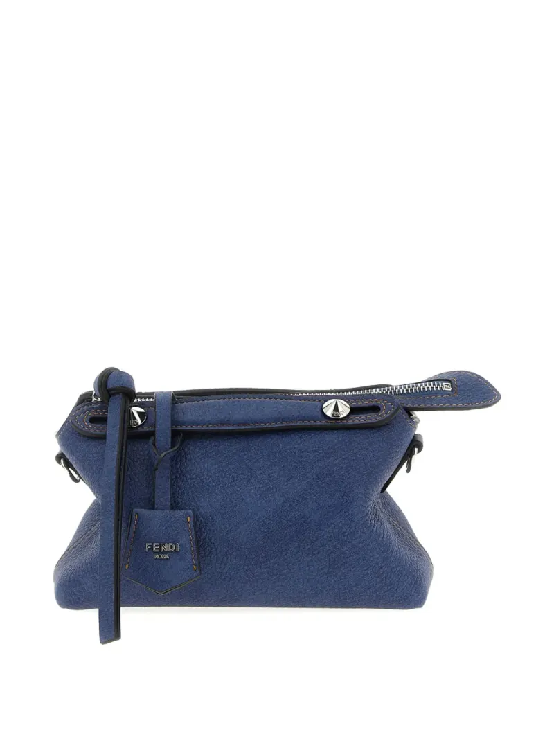 Fendi Clutch aus Leder in Blau
