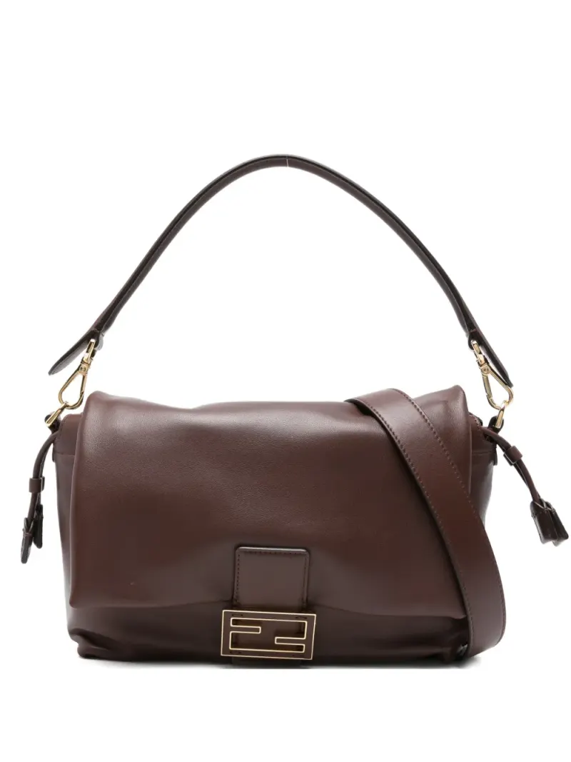 Fendi Mittelgroße Mamma Baguette Schultertasche in Braun