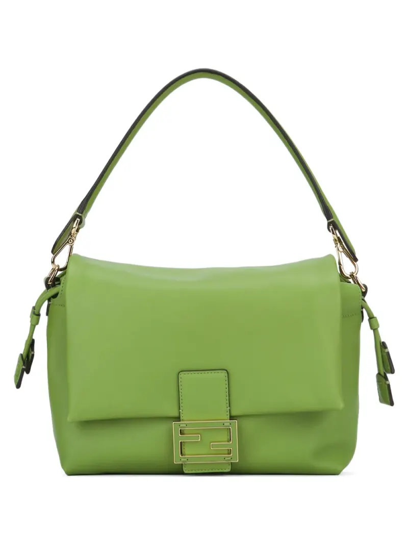 Fendi Mittelgroße Mamma Baguette Schultertasche in Grün