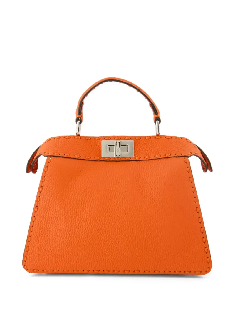 Fendi Kleine Peekaboo ISeeU Handtasche in Orange