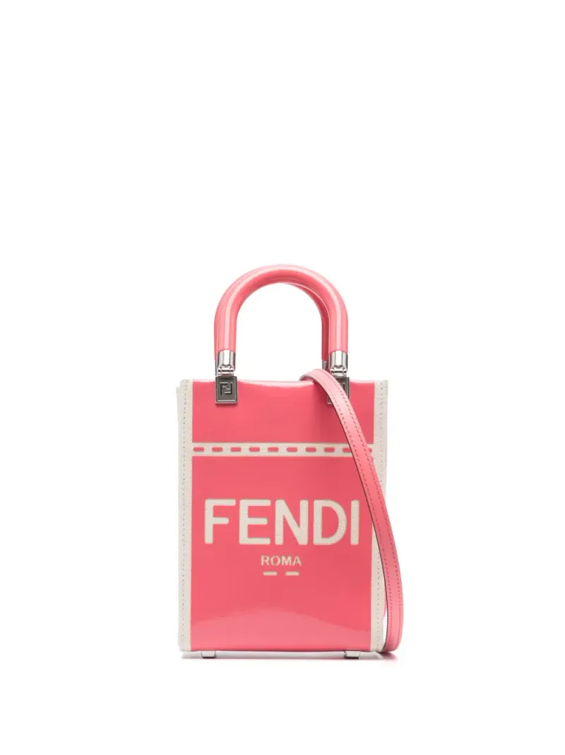 Fendi Schultertasche mit Logo-Print