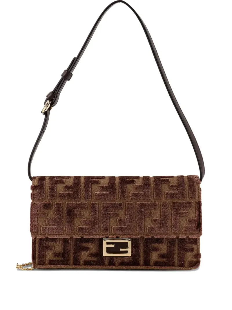 Fendi Schultertasche mit FF-Kette