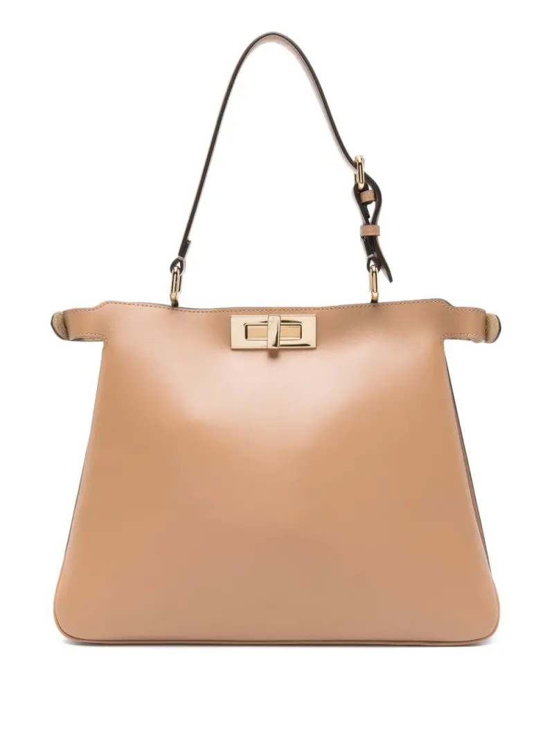 Fendi Tote Bag mit Drehverschluss in Braun