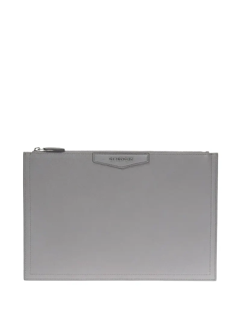 Givenchy Große 'Antigona' Clutch in Grau