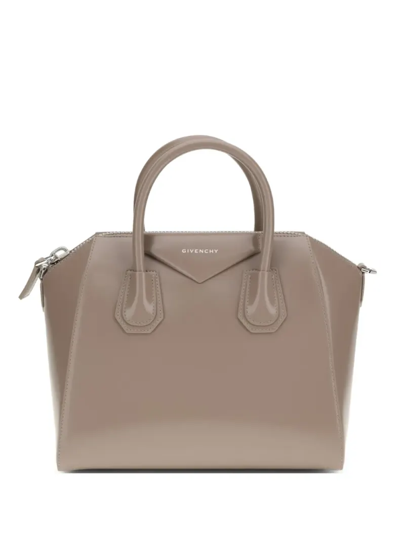 Givenchy Kleine Antigona Schultertasche mit Logo in Nude
