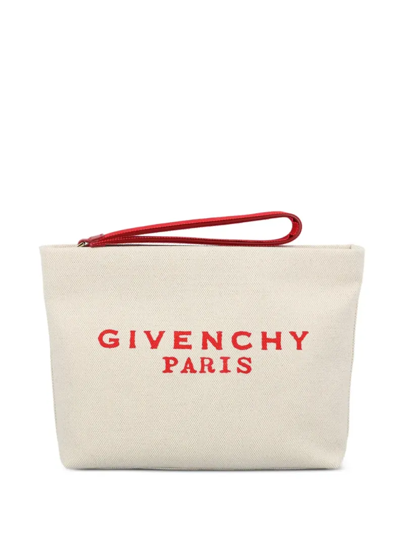 Givenchy Clutch mit Logo-Print