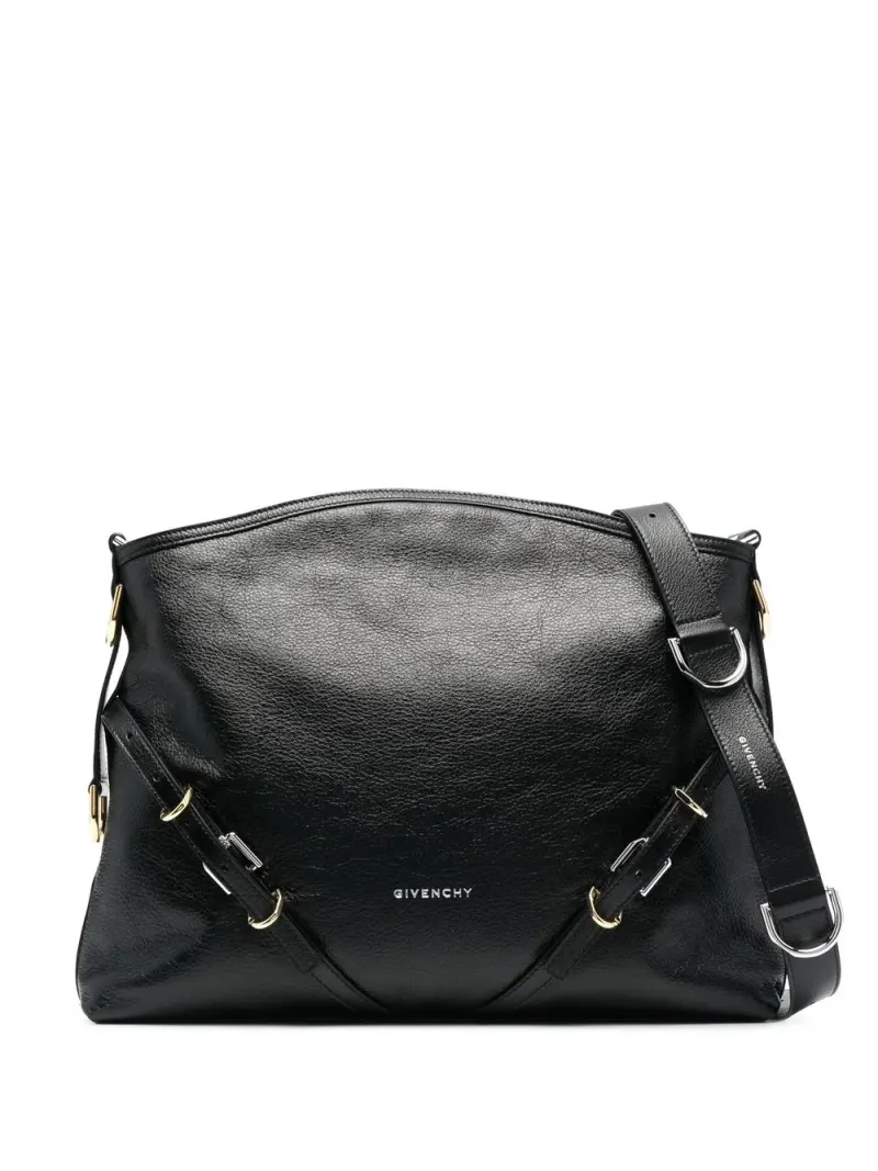 Givenchy Schultertasche aus strukturiertem Leder in Schwarz