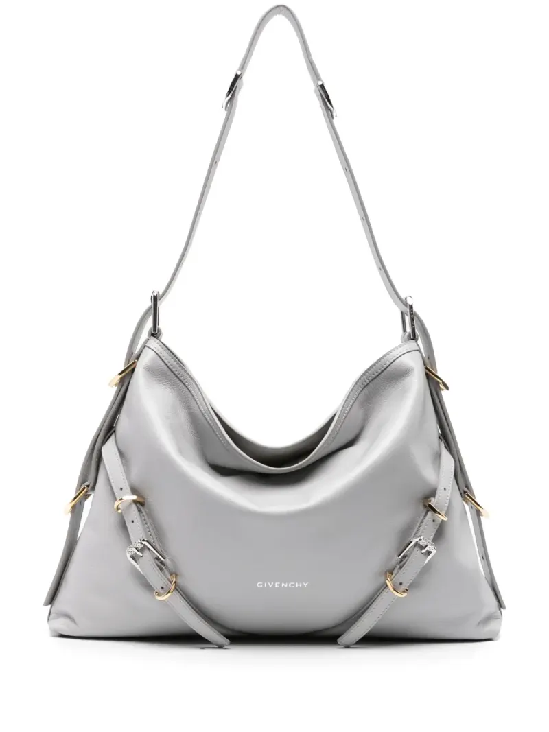 Givenchy Mittelgroße Voyou Schultertasche in Grau