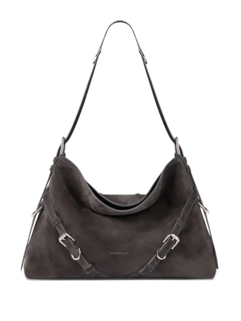 Givenchy Mittelgroße Voyou Schultertasche in Grau