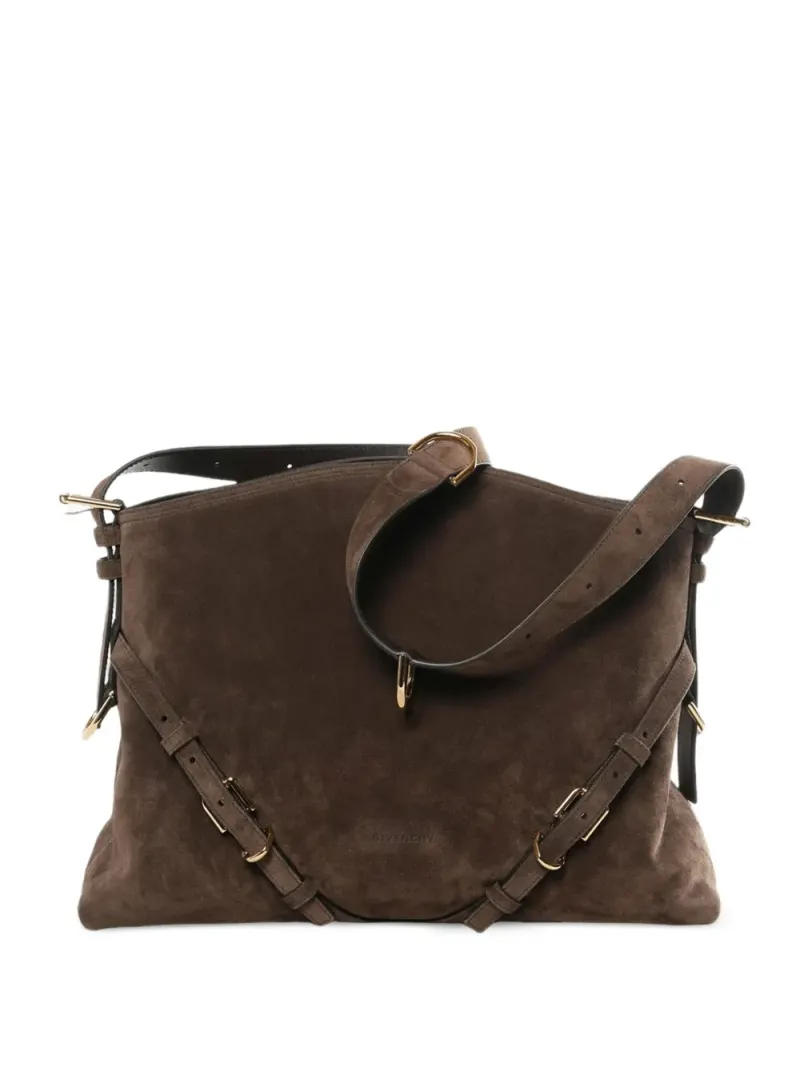 Givenchy Mittelgroße Voyou Schultertasche in Braun