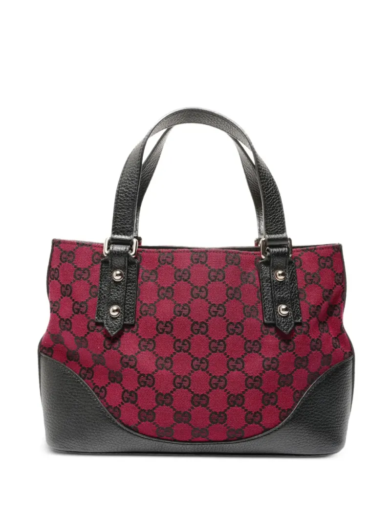 Gucci 2000-2010s GG Canvas handbag in Rot Gg-Canvas-Leder – Pre-owned Taschen
