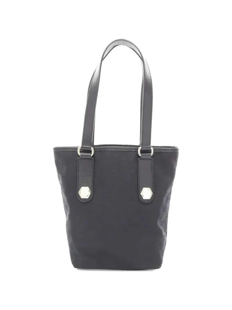 Gucci 2000s Schultertasche mit Muster in Schwarz