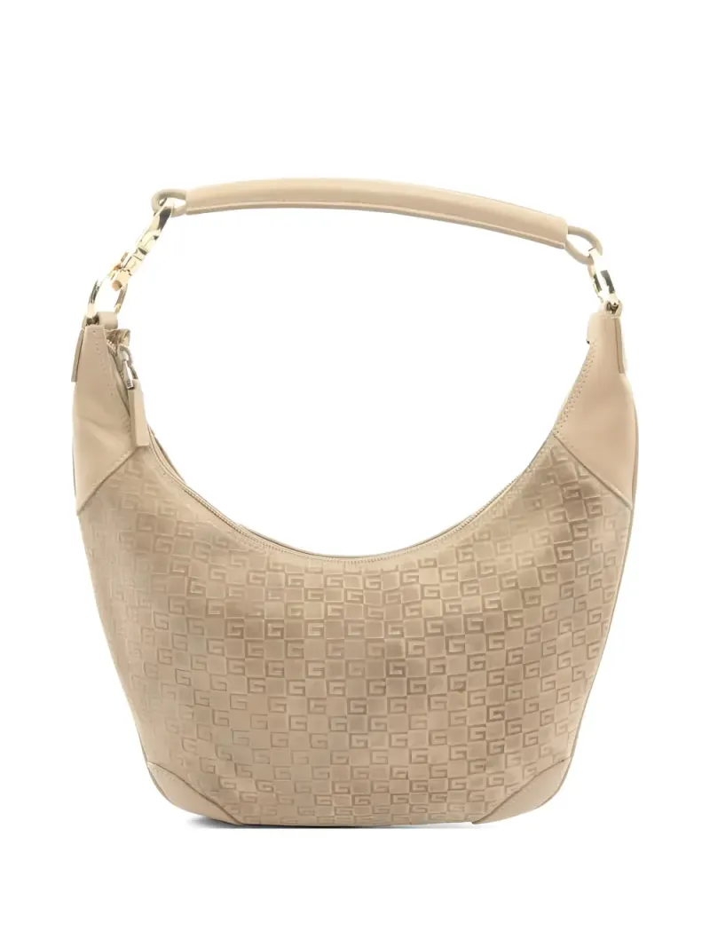 Gucci 2000s Schultertasche mit Muster in Nude