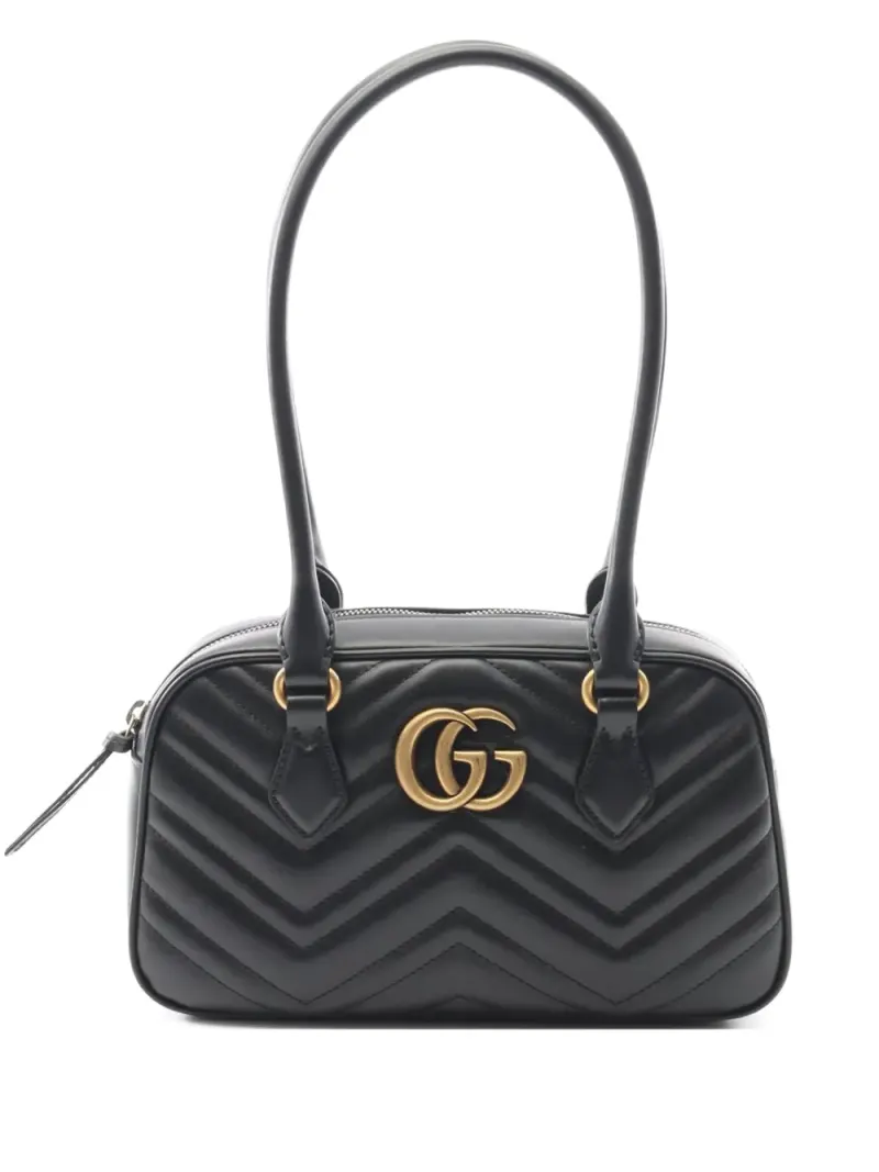 Gucci 2020s kleine GG Marmont Tote Bag in Schwarz