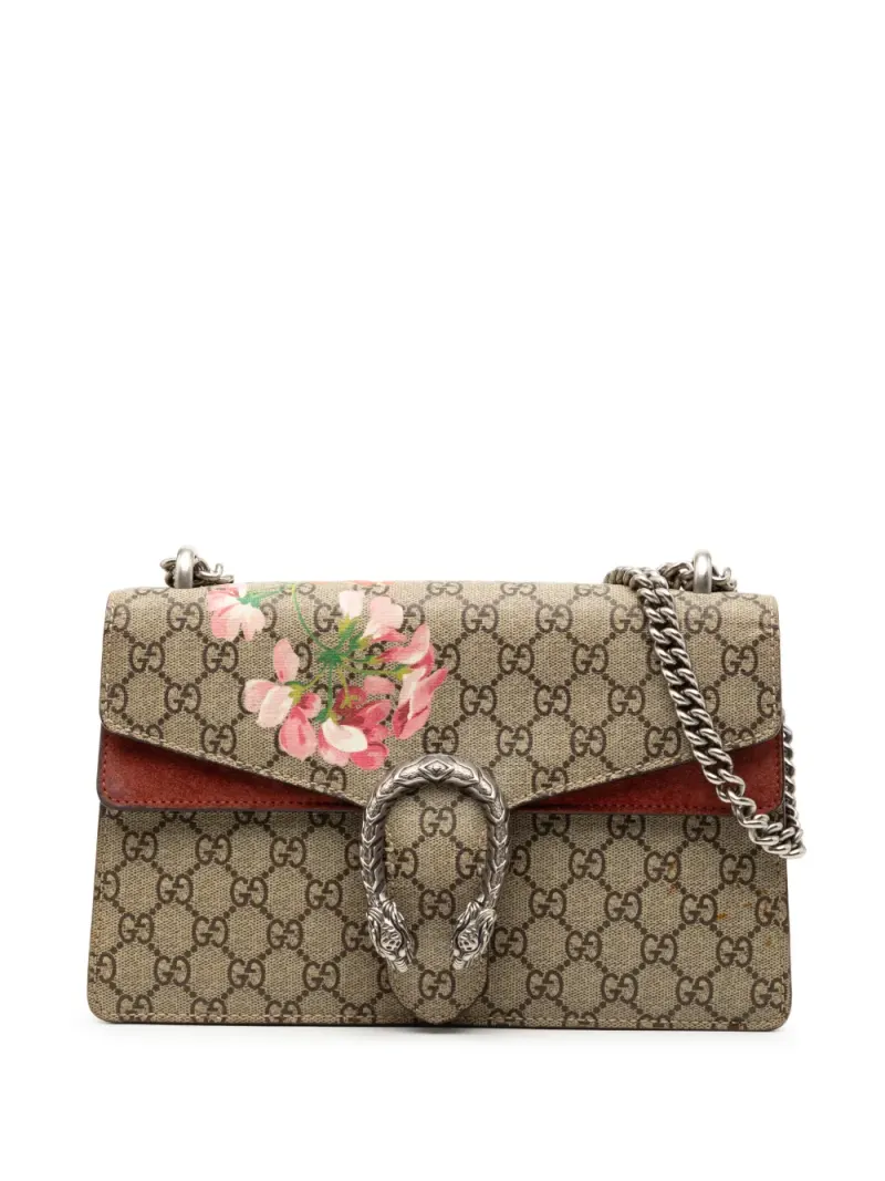 Gucci Blooms Dionysus in Braun Gg-Supreme-Leder – Pre-owned Taschen
