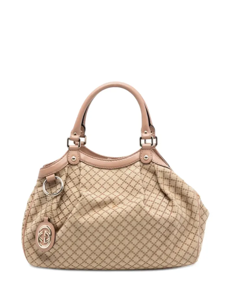 Gucci Diamante Sukey in Nude – Pre-owned Taschen