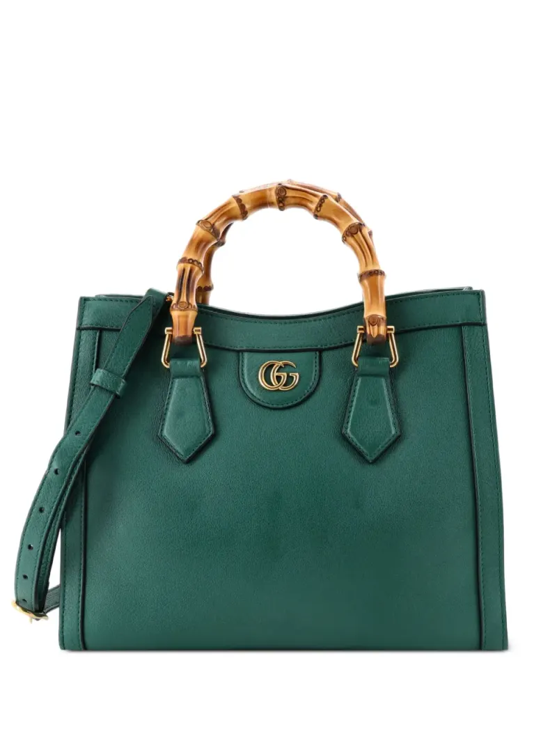 Gucci Kleiner Diana NM Bamboo Handle Tote Bag in Grün