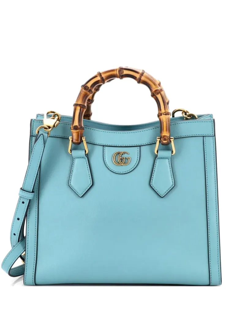 Gucci Kleiner Diana NM Bamboo Handle Tote Bag in Grün