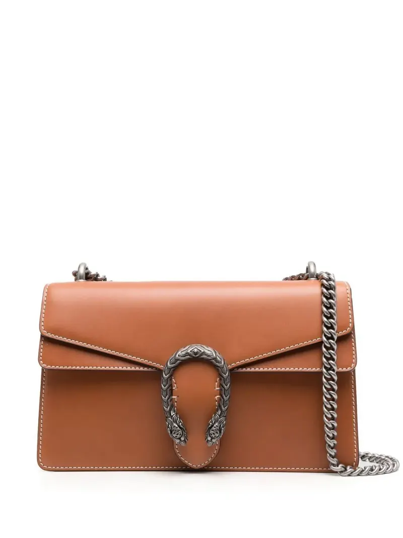 Gucci Kleine Dionysus Schultertasche in Braun
