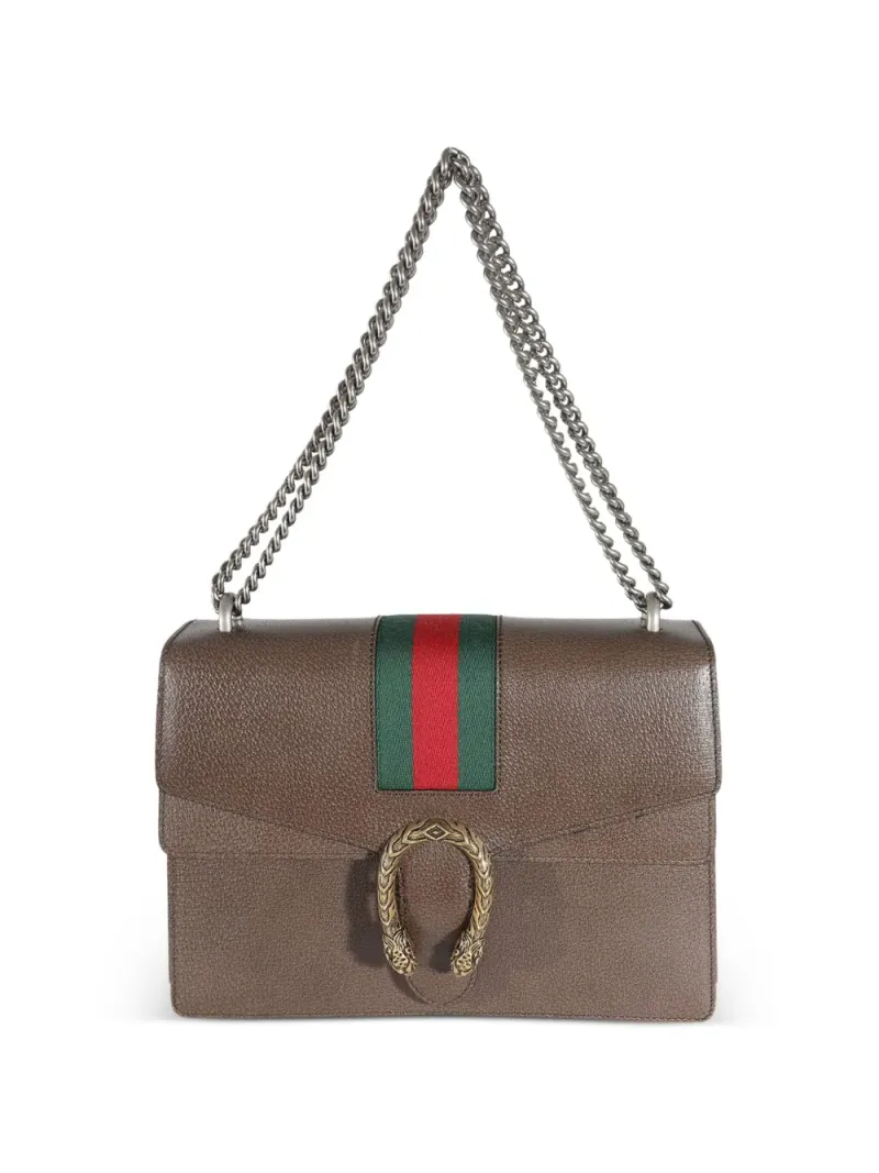 Gucci Mittelgroße Dionysus Schultertasche in Braun