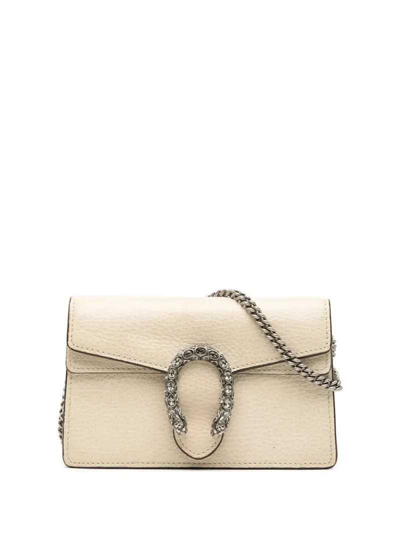 Gucci 2016-2026 mini Dionysus Umhängetasche aus Leder in Weiß