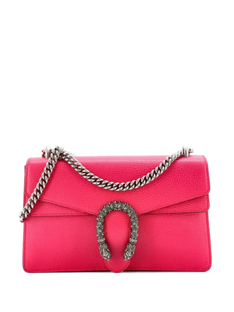 Gucci Kleine Dionysus Schultertasche aus Leder in Rosa
