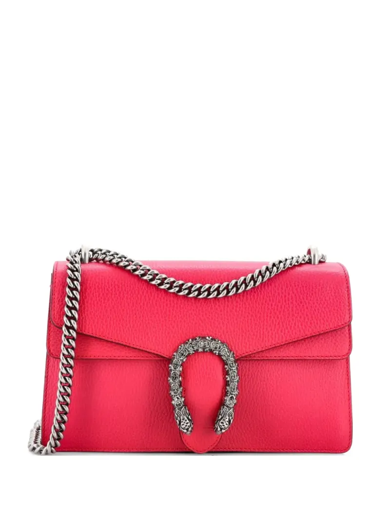 Gucci Kleine Dionysus Schultertasche aus Leder in Rosa
