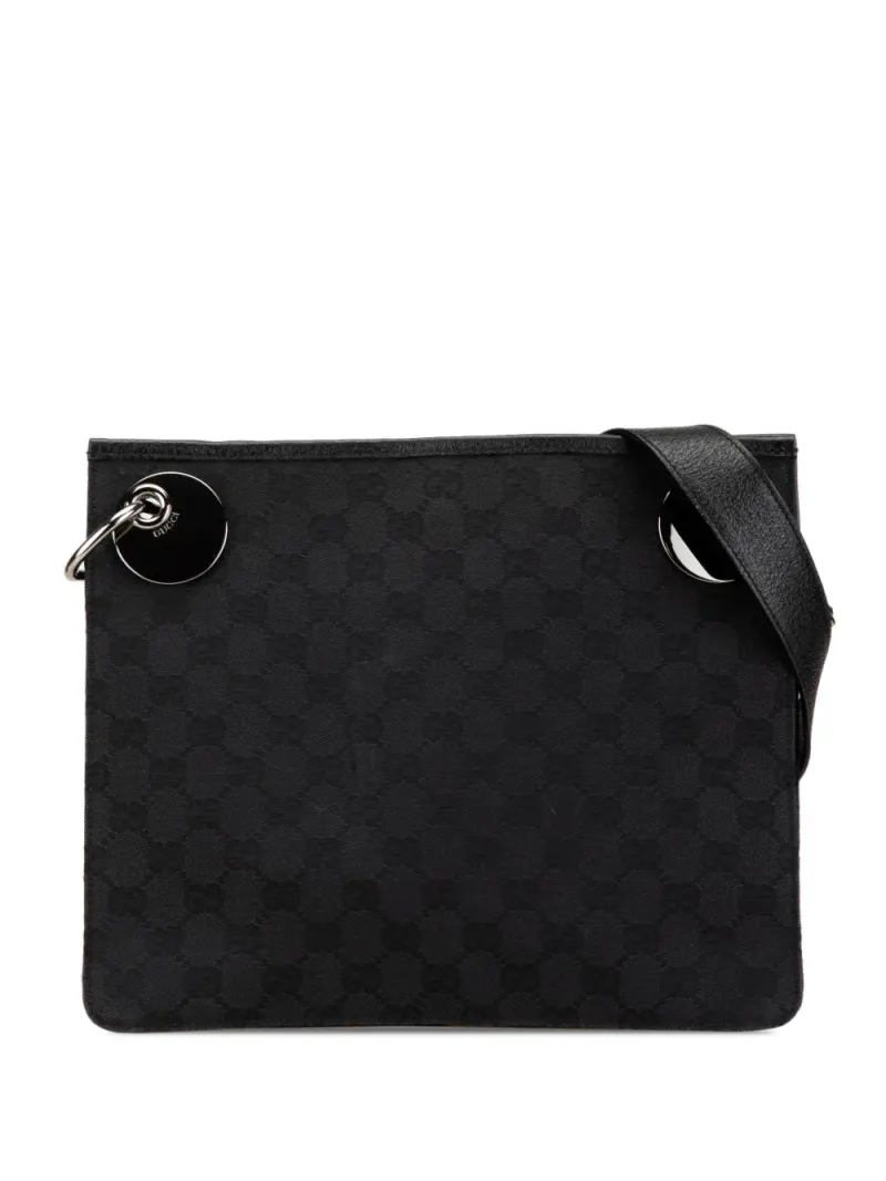Gucci Eclipse in Schwarz Gg-Canvas-Leder – Pre-owned Taschen
