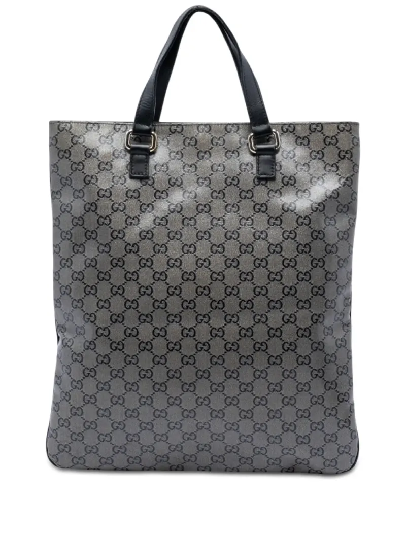 Gucci GG Crystal in Grau – Pre-owned Taschen