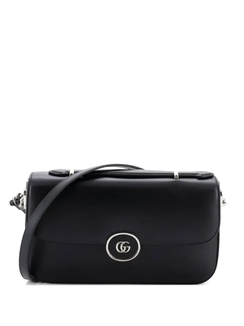 Gucci GG Flap in Schwarz – Pre-owned Taschen