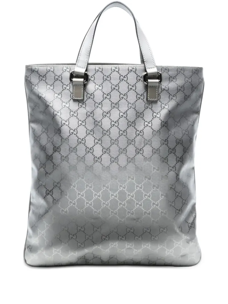 Gucci 2016-2026 GG Imprime Tote Bag in Silber