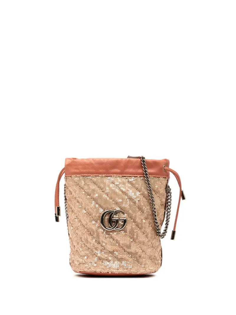 Gucci GG Marmont in Rosa Matelasse-Leder – Pre-owned Taschen