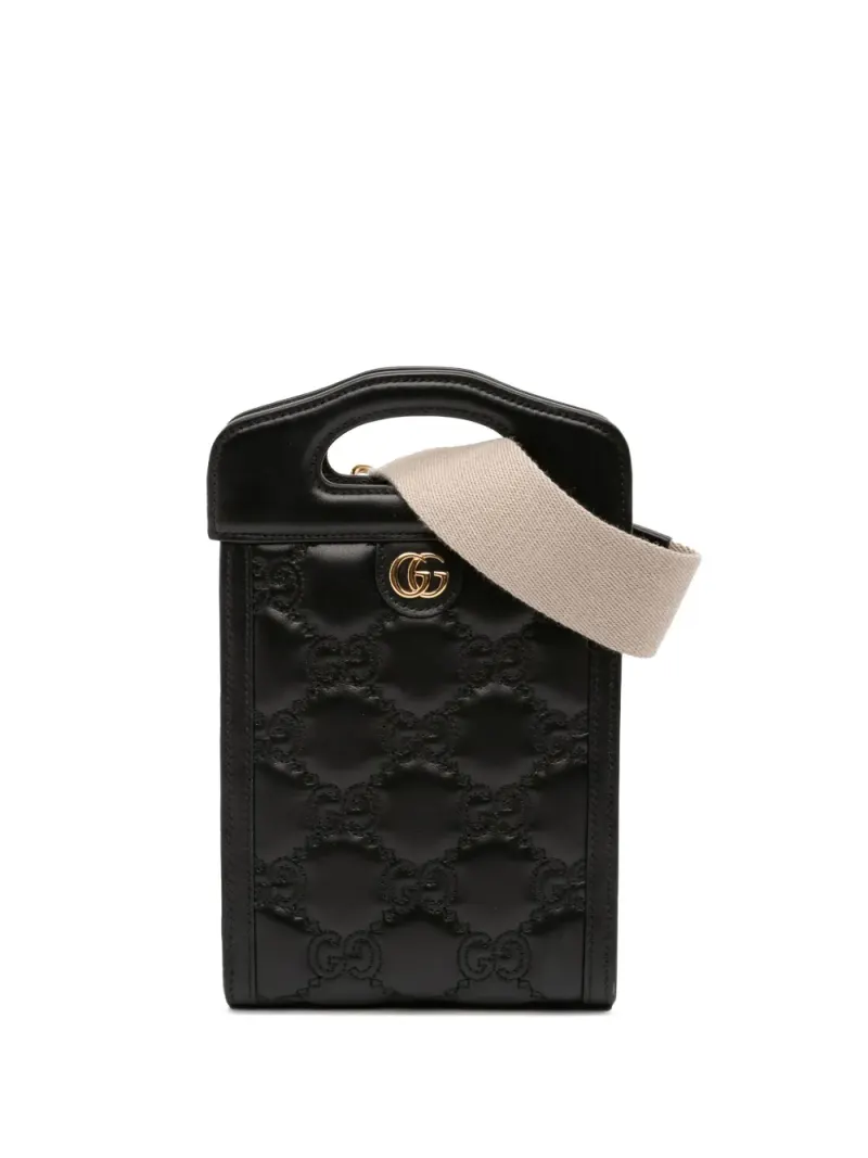 Gucci GG Matelasse Satchel-Tasche in Schwarz Matelasse-Leder – Pre-owned Taschen