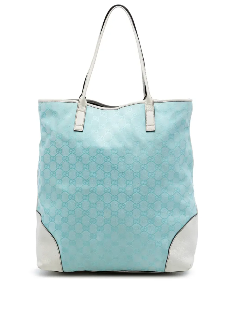 Gucci 2016-2026 GG Tote Bag aus Canvas in Blau