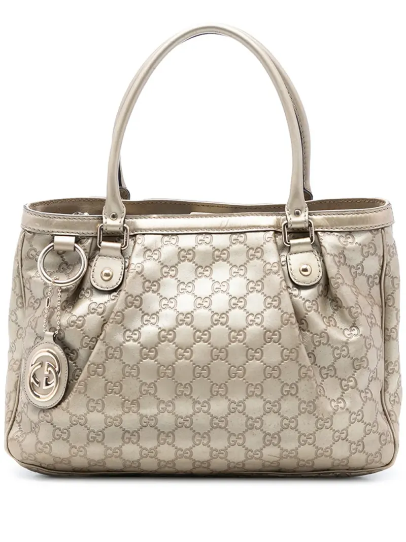 Gucci Guccissima Sukey in Gold Guccissima-Leder – Pre-owned Taschen