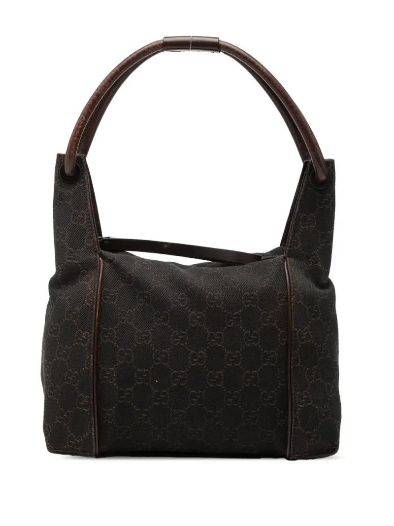 Gucci 2000-2015 Handtasche aus GG-Denim in Braun