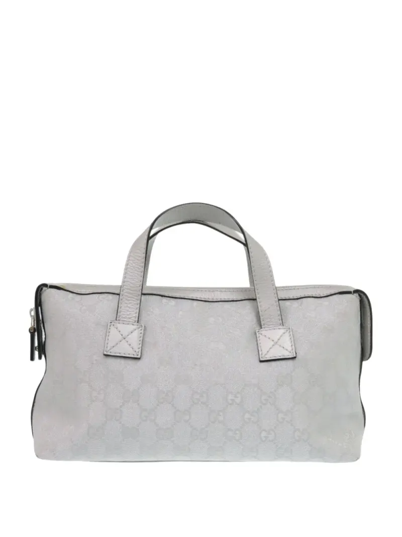 Gucci 2000-2015 Handtasche aus GG Canvas in Silber Gg-Canvas-Leder