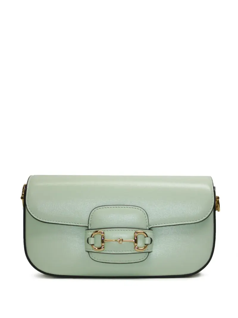 Gucci Kleine Horsebit 1955 Schultertasche in Grün