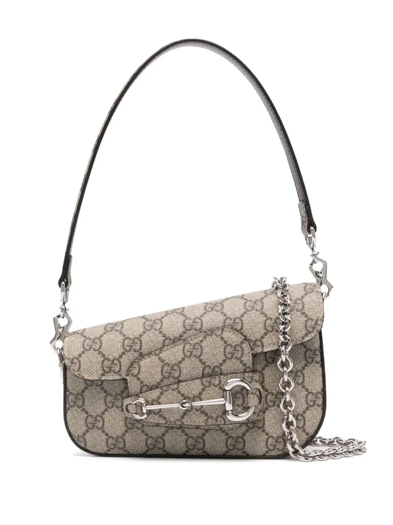 Gucci Mini Horsebit 1955 Schultertasche Mini in Nude