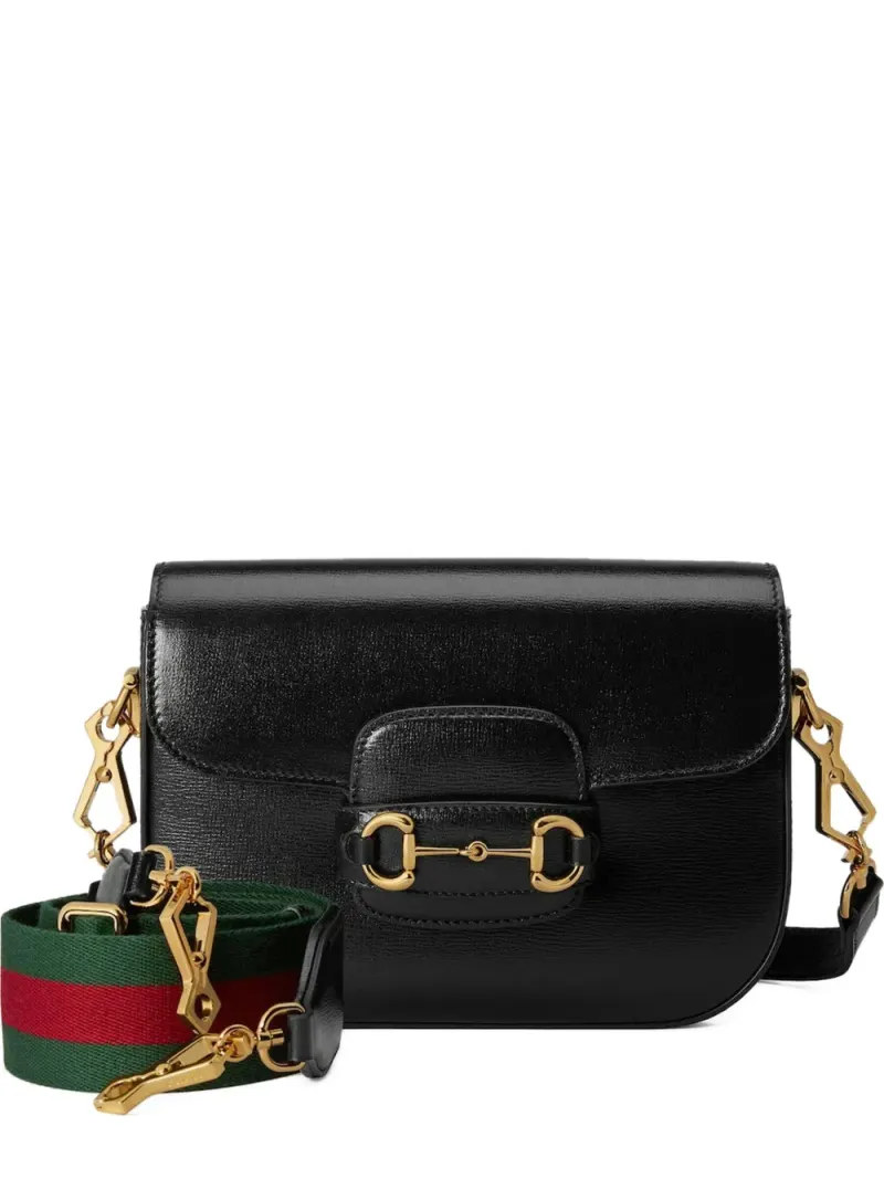 Gucci Mini Horsebit 1955 Schultertasche Mini in Schwarz