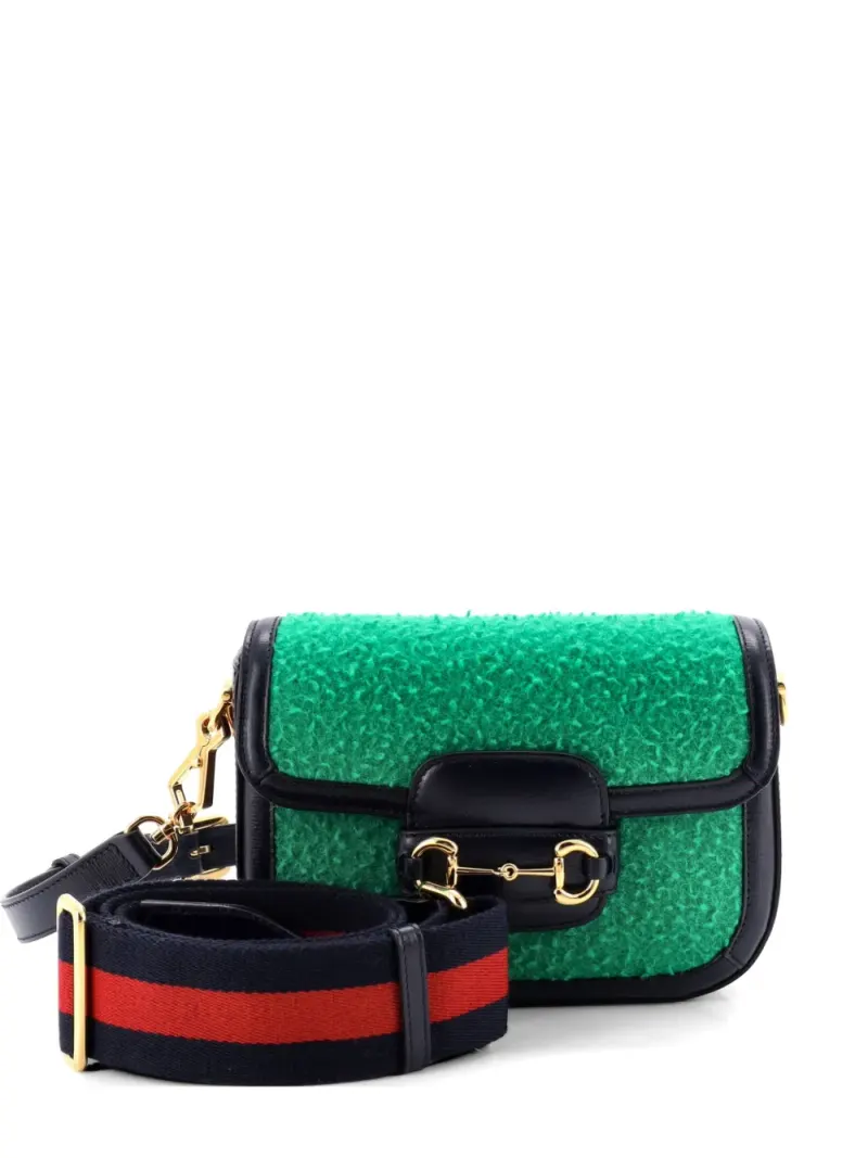 Gucci Mini Horsebit 1955 Schultertasche Mini in Grün