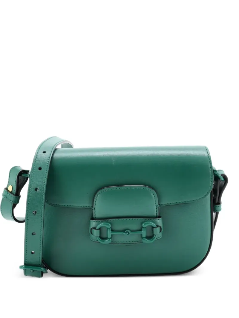 Gucci Mini Horsebit 1955 Schultertasche Mini in Grün