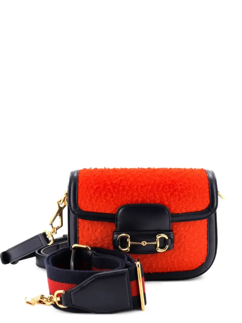Gucci Mini Horsebit 1955 Schultertasche Mini in Rot