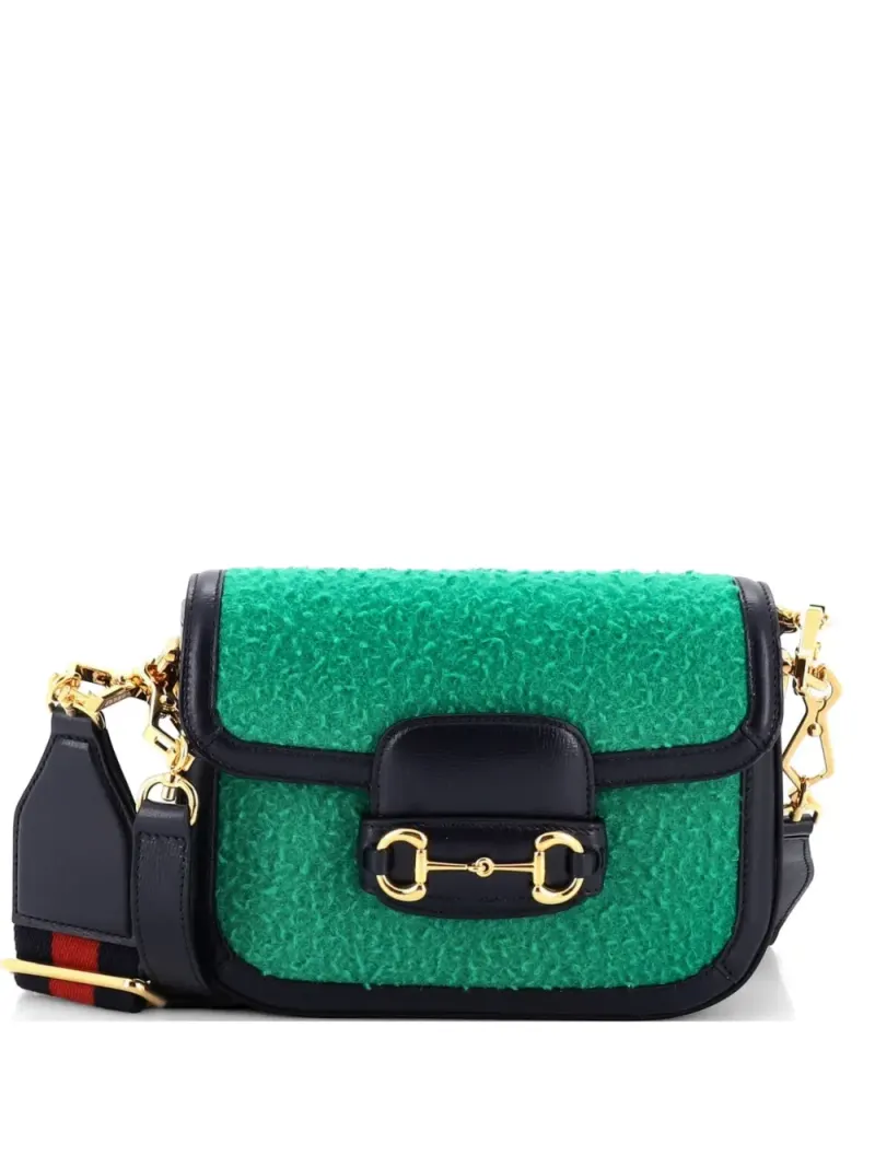 Gucci Mini Horsebit 1955 Schultertasche Mini in Grün