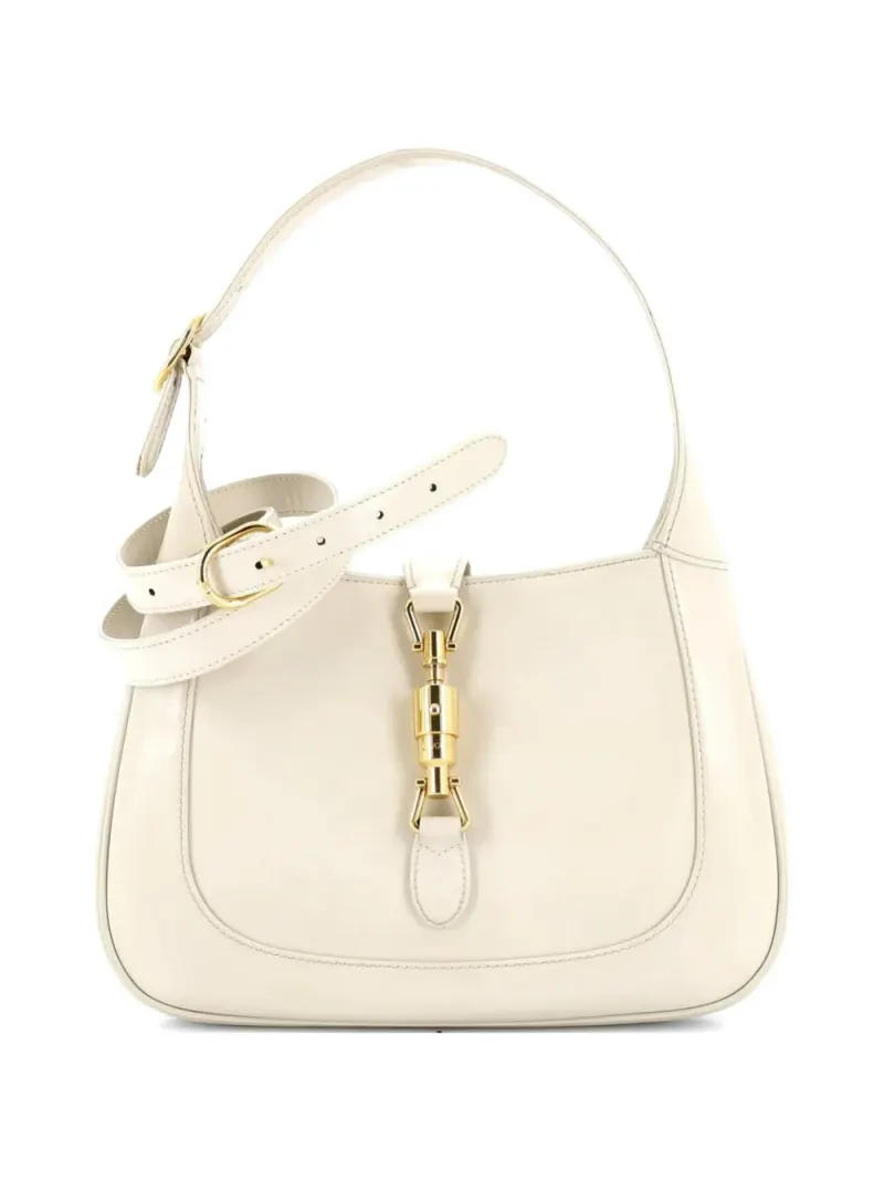 Gucci Kleine Jackie 1961 Tasche aus Leder in Nude