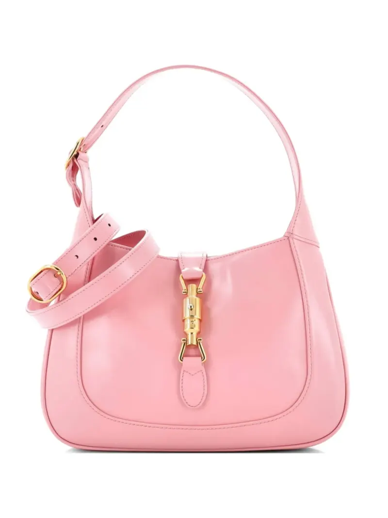 Gucci Kleine Jackie 1961 Tasche aus Leder in Rosa