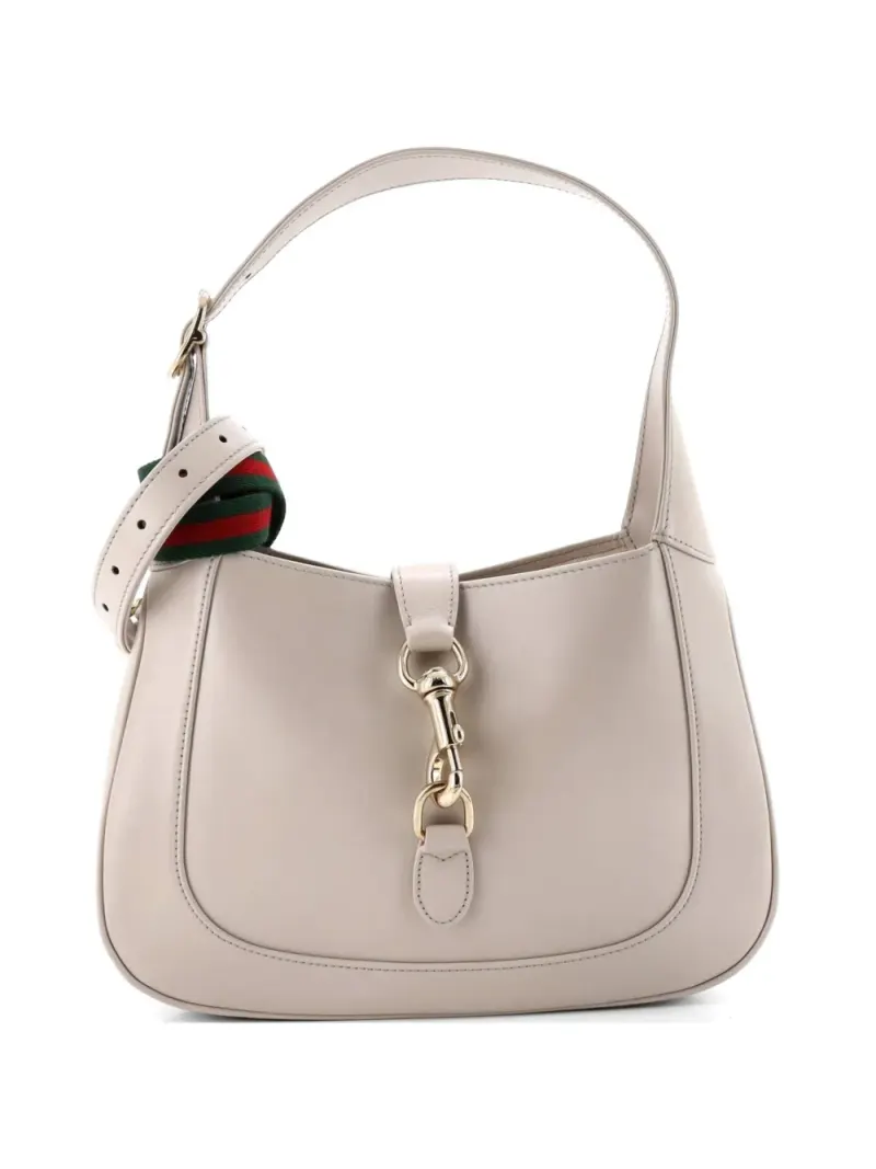 Gucci Kleine Jackie 1961 Tasche aus Leder in Nude